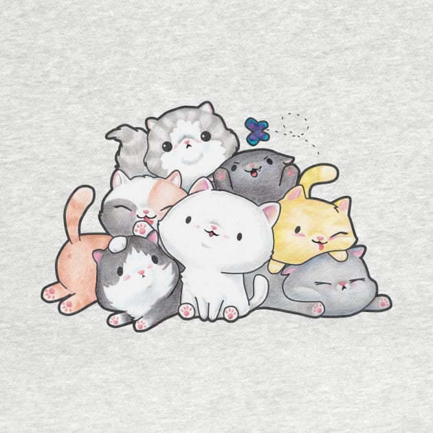 Pile of Kittens by LyddieDoodles